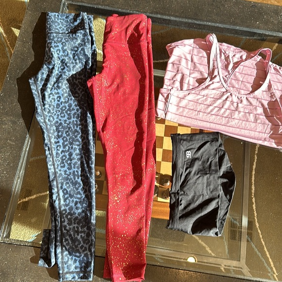 4 PIECE MIX LOT 2 ZYIA PANTS SIZE 2, 1 PINK ZYIA TOP 1 BLACK POCKET WAISTBAND - Picture 4 of 11